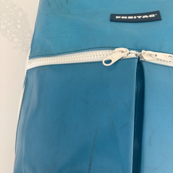 FREITAG F49 Fringe Backpack Blue/White - Picture 9 of 15